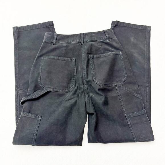 Wilfred Free Black Straight Leg Carpenter Utility Pant Style Denim Jeans SIze 00 - Picture 5 of 9